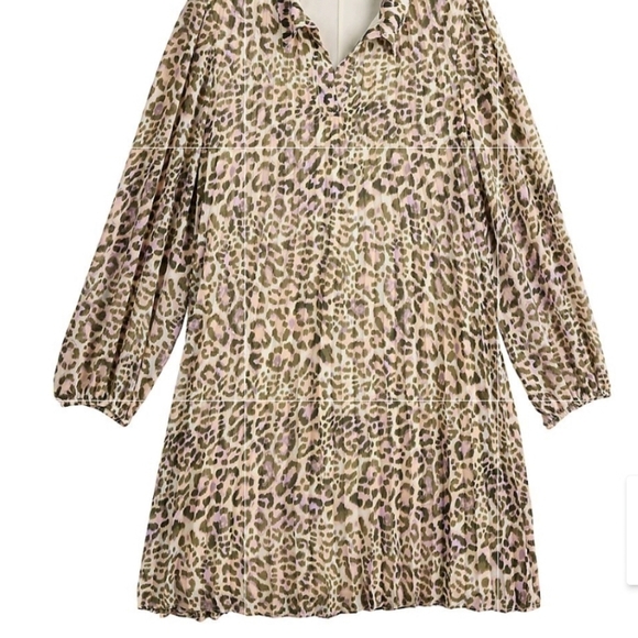Nine West Leopard Pleated Dress - Picture 4 of 4